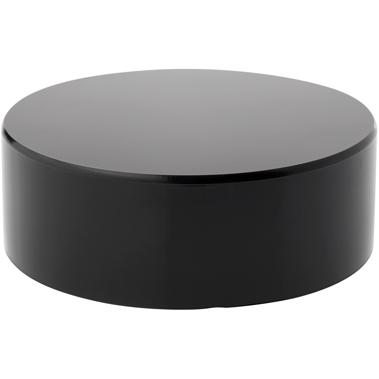 Plymor Black Acrylic Round Cylinder Display Riser, 2" H x 6" D